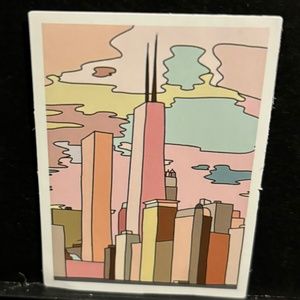 DOWNTOWN CITY VIEW STICKER